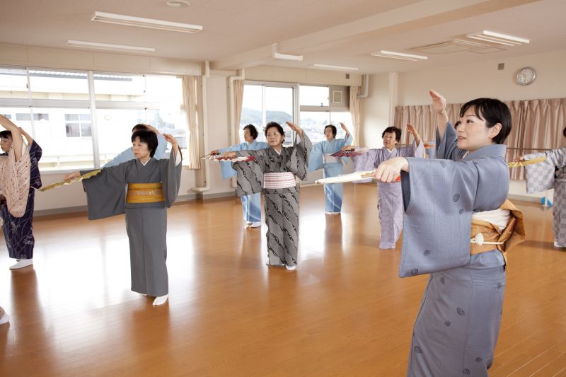 稽古風景「蔦の会」（集団稽古）